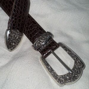 Brighton western buckle brown belt M 30